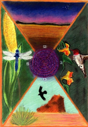 Gratitude - pastel/ink